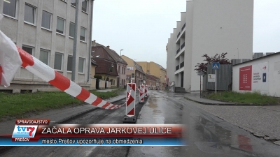 Začala rekonštrukcia Jarkovej ulice